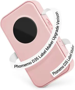 Производителите на етикети Phomemo D35 Laberler Bluetooth Преносим принтер за етикети Поддържа организация домашен офис на предварително нарязан/непрекъсната хартия