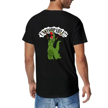 Нова тениска Unstoppable T-Rex, мъжки ризи с котки, тениски за мъже