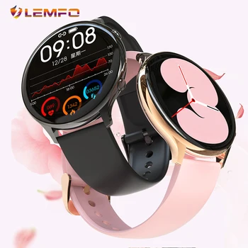 LEMFO QS06 Смарт часовници Дамски Мъжки IPS HD сензорен екран, спортен Фитнес тракер, водоустойчив Bluetooth версия 5.0, умни часовници за Android и IOS