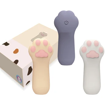 Вибратор с кошачьим нокът на пръстите си, преносими силиконови мультяшные пальчиковые креватчета, вибратор, точка G, стимулатор на клитора, играчки за възрастни секс за жените