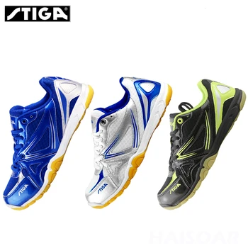 нови Обувки за тенис на маса Stiga, мъжки и женски Дишащи спортни обувки с висока еластичност, обувки за пинг-понг, тенис ал hombre