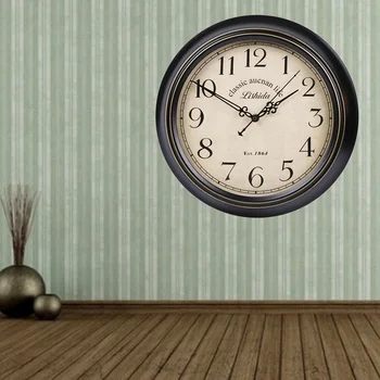 12-Инчови стенни висящи часовници в стил удобочитаемых Големи кръгли часа, изучаващи време, Стенни беззвучные часовници за дома, спалня, всекидневна