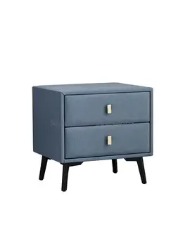 Лека луксозно нощно шкафче от масивно дърво, технологията blue haze, материята е в скандинавски стил, просто модерно нощно шкафче за спалня, шкаф за съхранение
