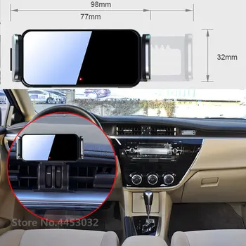 Притежател на телефон в электромобиле Toyota Corolla 2014-2016yr, скоба с автоматично заключване, въртящи се на 360 градуса, с трайни основни аксесоари