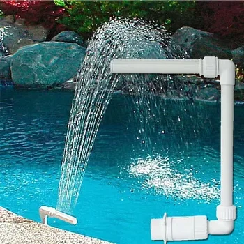 Комплект за басейн с водопад и фонтан от PVC с покритие от фонтана за лесен монтаж на аксесоари за басейна
