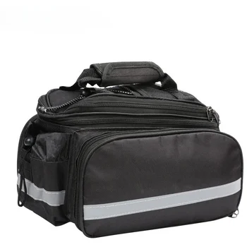 Чанта за носене на Велосипед Чанта за каране на велосипед багажник багажника на Велосипедна многофункционална чанта голям капацитет, с дождевиком