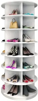обувки на 360 ° оригинална, Въртящата обувки, Въртящата обувки, за обувки, Lazy susan, Смяна на обувки, Обувки, оригиналната 7-степенна капацитет от над 35 чифта обувки.