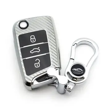 Калъф за ключове от колата, чантата за ключовете от новия и стария голф, комплект ключове от въглеродни влакна, Защитен калъф за дистанционно управление, Автомобилни аксесоари