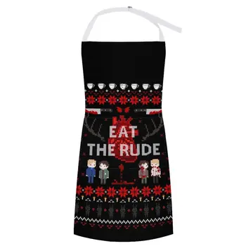 Яжте груба грозен пуловер, престилка, кухненски принадлежности, кухненски невъзпитани за жени