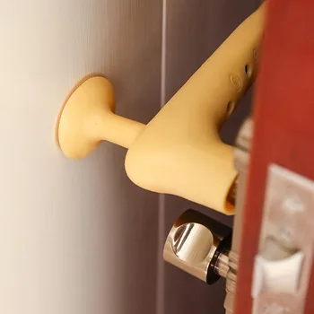 1 бр. силиконови дръжки на вратите със защита от сблъсък, ръкав за писалки, Ръкавици, протектор за спални, Защита от падане на детето