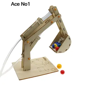 Двоен експеримент с экскаватором, Студенти Ръчно се събират Играчка модел за производство на багери със собствените си ръце
