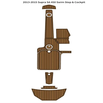2013-2015 Supra SA 450 Подложка за къпане в кокпите от пеноматериала EVA, подложка за подови настилки от тиково дърво