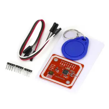 Комплекти за NFC-модул PN532 С Бирками SPI Write & Read За Arduino 12P С Извити Штекерными Контакти от стъпка 2.54 мм, 4-пинов кабел