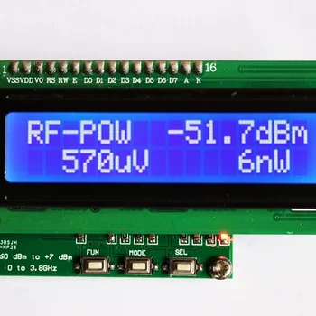 Цифрови радиочестотни електромера HP368 50 Hz ~ 3,8 Ghz -60 ~ + 7 стока модул За измерване на радиочестоти, с точност 0,1 стока