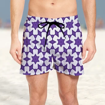 3D къси панталони летни нови мъжки в стил хип-хоп с лоскутным шарките на дивата трева удобни и модерни къси панталони плажен комплект 2023