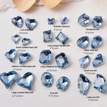 Универсалният кристал с овална форма с остри облегалка, стъклени кристали, диаманти, необичайни камъни, мъниста, за обувки, чанти, дрехи, бижута материал 