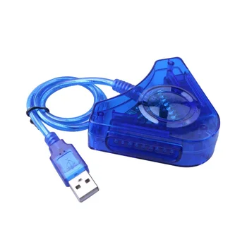 Игри Джойстик Dual USB Player Конвертор За PS2 Игри PC CD Кабел-адаптер За Playstation 2 PC USB Гейм контролер CD Драйвер