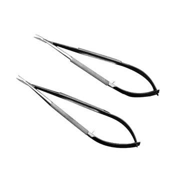 Модернизирани Микро Ножици, с прав / Извита вътрешна бариера за глава, ножици от неръждаема стомана, универсални ножици