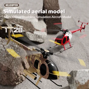 1:28 C189 Bird Rc Era Нов Rc Helicopter Туск Md500 Двойна Бесщеточная Симулация Модел На 6-Ос Жироскоп Симулация Модел Играчки