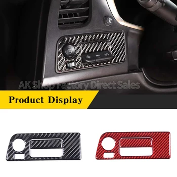 За Chevrolet Corvette C7 2014-2019 Мека рамка на Ключа на фаровете от въглеродни влакна Декоративна стикер Аксесоари за интериора