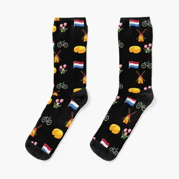 Чорапи Proud to be Dutch, щастливи чорапи, мъжки чорапи, забавни стръмни чорапи, подарък за мъже