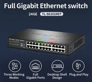 24-портов комутатор на TP-LINK За наблюдение на гигабитова мрежа, TL-SG1024DT 1000M lan кабел LAN Splitter Ethernet HUB
