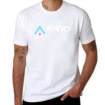 Нова тениска с логото на Faro Automated Solutions (тъмната), реколта дрехи, летни дрехи, мъжки дрехи