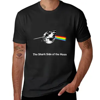 Нова тениска The Shark Side of the Moon, дрехи от аниме, тениски по поръчка, създайте своя собствена великолепна тениска, тениски за мъже