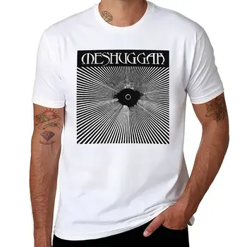 Нова ретро реколта тъмно-Червена тениска Best Meshuggah Music, реколта ретро тениска бързосъхнеща тениска, мъжки ризи с графичен дизайн, големи и по-висока