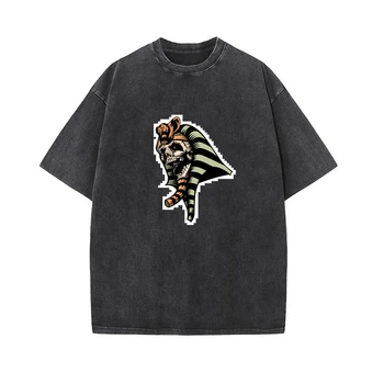 Женска тениска с принтом Черепи и Змии в Ретро стил Мъжка тениска с Кръгло Деколте, стръмни летни Тениски, Ризи с къс ръкав, Модни Блузи Унисекс