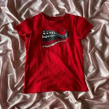 Модни Дамски дрехи, Топ емо Y2K, естетичен Съкратен Топ Тениска с къс ръкав, Дамски Градинска облекло 2023, Летни тениски с принтом момичета-звезди