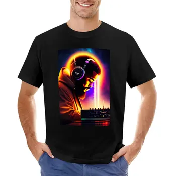 Тениска с диск-жокей, тениска нова версия, тениски по поръчка, тениски големи и високи размери за мъже