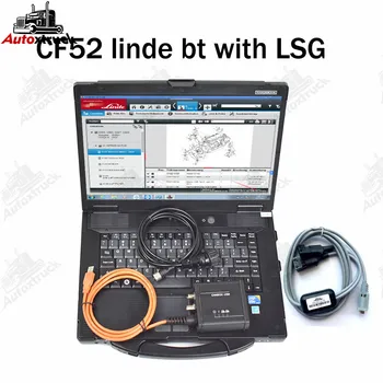 Лаптоп CF52 за LSG Linde Canbox БТ Adapter Kit Професионален диагностичен инструмент за мотокар Pathfinder
