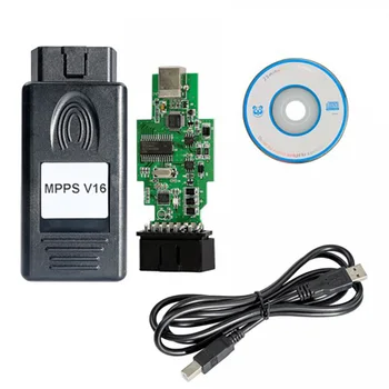 MPPS V16 най-Доброто Качество на Тунинг чип ECU MPPS V16 За EDC15 Контролна EDC16 Отличен Диагностичен кабел MPPS USB Бърза Доставка
