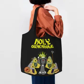Модерна чанта за пазаруване Holy Guacamole, Преработени плодове, Веганские холщовые чанти за пазаруване, чанта за снимки