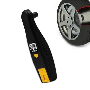 Цифров манометър за гуми 2-в-1, цифрови датчици за налягане в гумите 100 паунда на квадратен инч, 4 настройки, Манометър за гуми, сензор за въздух