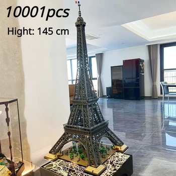 10001 бр. MOC FR Набор от 10307 Айфеловата Кула в Париж Архитектура на Най-високата модел Строителни блокове Тухли 75313 Бижута, Играчки За Деца