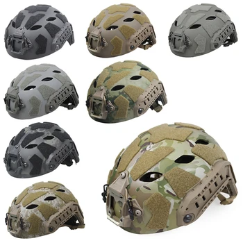 Тактически шлем SF От въглеродни влакна Перфорирани версия, Дишаща Поле Альпинистский каска за езда с парашут H016