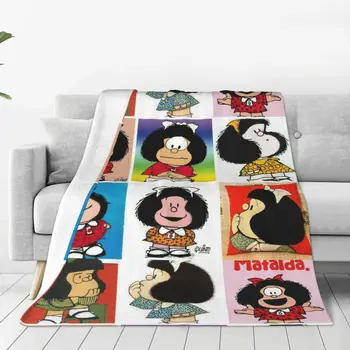 Kawaii Mafalda, Плюшени Завивки, Карикатура, Аниме, Красиви Одеяла за дома, 200x150 см, Плюшевое Коварен Одеяло