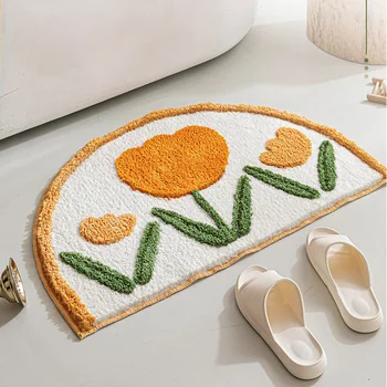 Flora Mat Carpet Tapete Para Salas подложка за баня Chic Шаги Bathroom Mat Absorbent Slip-resistant Pad Living Room Decorate