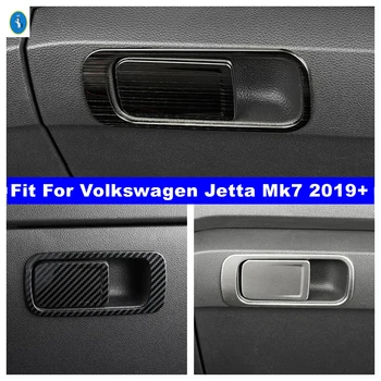 Дръжка Бардачка, капак, с Цип за съхранение, купа за ръце, стикер с пайети, подходящ за Volkswagen Jetta Mk7 2019-2022, Аксесоари за интериор на автомобила