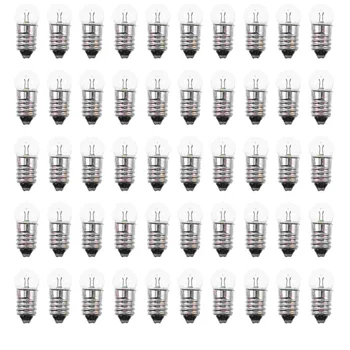 50 Бр Мини-Фенерче LED Учебни Принадлежности Комплект Схеми Миниатюрни електрически Крушки Научни Експерименти, Стъкло