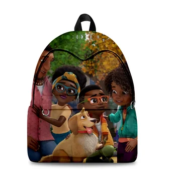 Ежедневни училищна чанта WAWNI Karma's World, Ученическа раница Раница на Улицата дрехи, раница, в стил Харадзюку, Ученическа раница с джоб, чанта с цип 