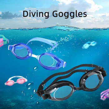 Професионални очила за плуване Регулируеми фарове за Очила за плуване С водоустойчиви затычками За уши, скоба за носа, очила за плуване за деца и възрастни