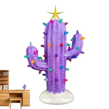 Коледна украса от кактуси Палатка от кактуси Коледни светлини Хол, Спалня, Маса и стена Коледна декорация за деца и