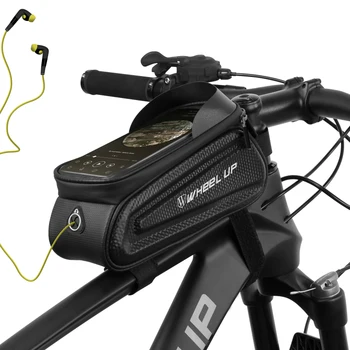 Непромокаемая велосипедна чанта с рамка, Размерът на горната тръба, Велосипедна чанта, Отразяваща 6,5-инчов Калъф за телефон, чанта със сензорен екран, аксесоари за планински велосипеди