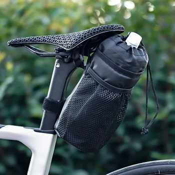 Универсален мотор изолирано чанта за чайника на волана с мрежесто джоб, чанта за притежателя на чайника за електрически скутер, мотоциклет