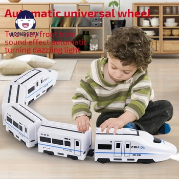 Електрически влак Universal Harmony, играчки без дистанционно управление имитация на високоскоростната железопътна, модел на автомобила, подарък за дете