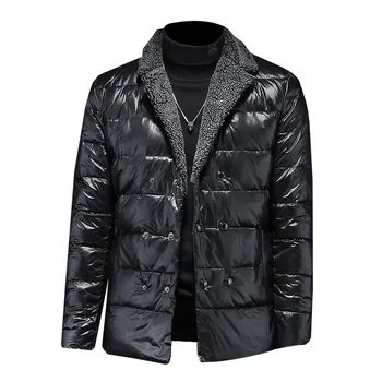 Batmo 2023, ново записване, зимни черни якета с 90% бял утином топола високо качество, мъжки зимни топли палта, големи размери на M-5XL 2788