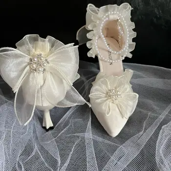 Новост 2023 г.; Красиви Сватбени обувки в стил Лолита 